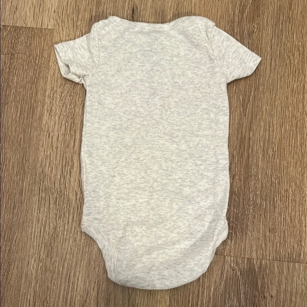 Carter’s Gray Onesie with Seahorse Embroidery